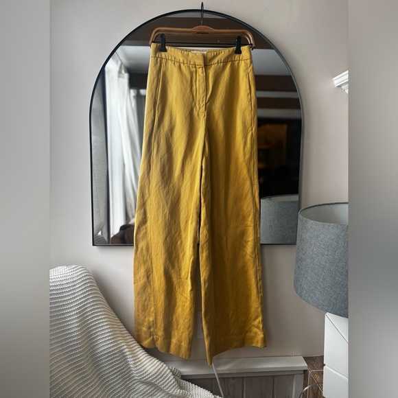 Wilfred Yellow Wide Leg Pants - Picture 4 of 7
